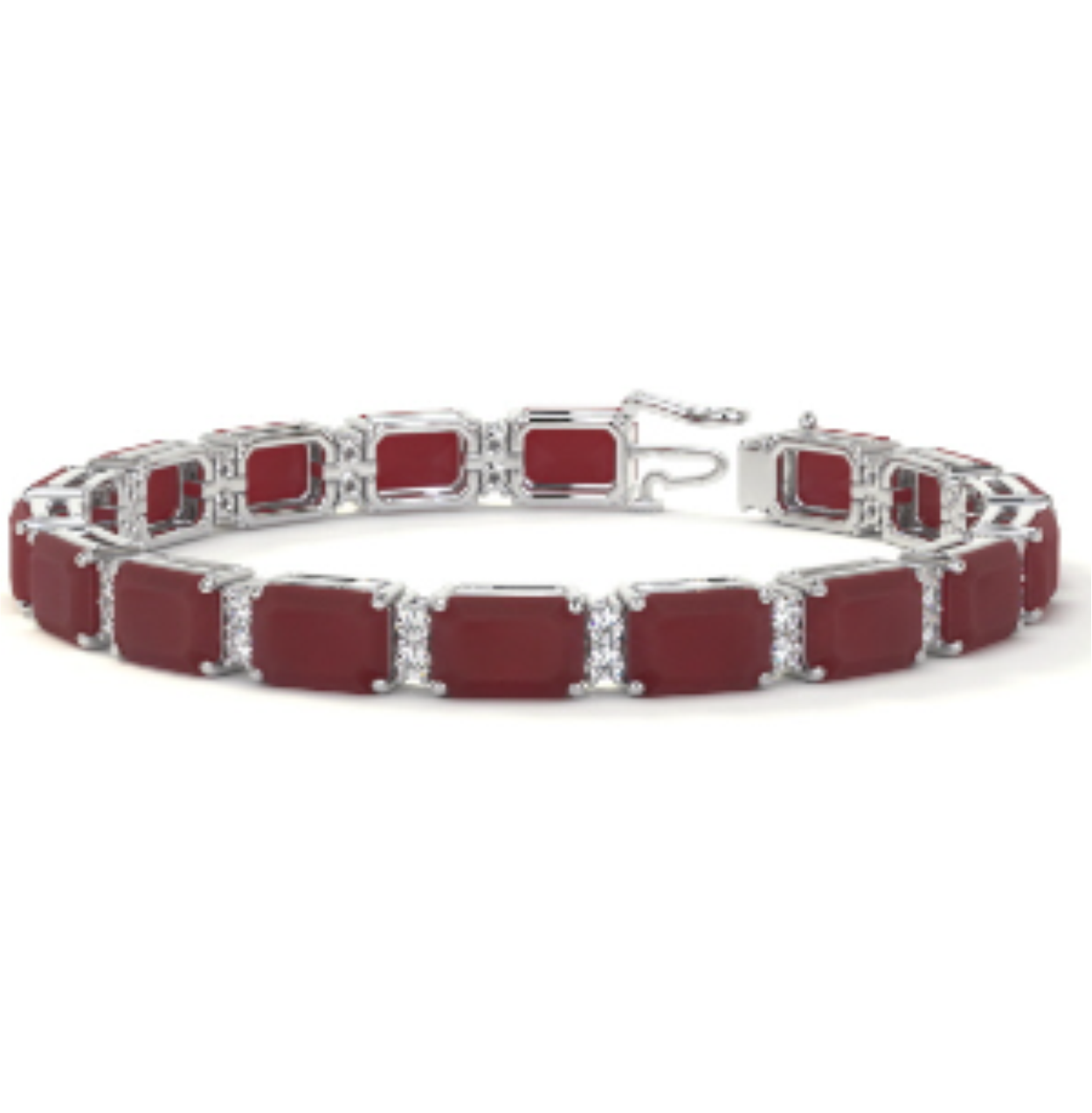 Ruby Oval Bracelet