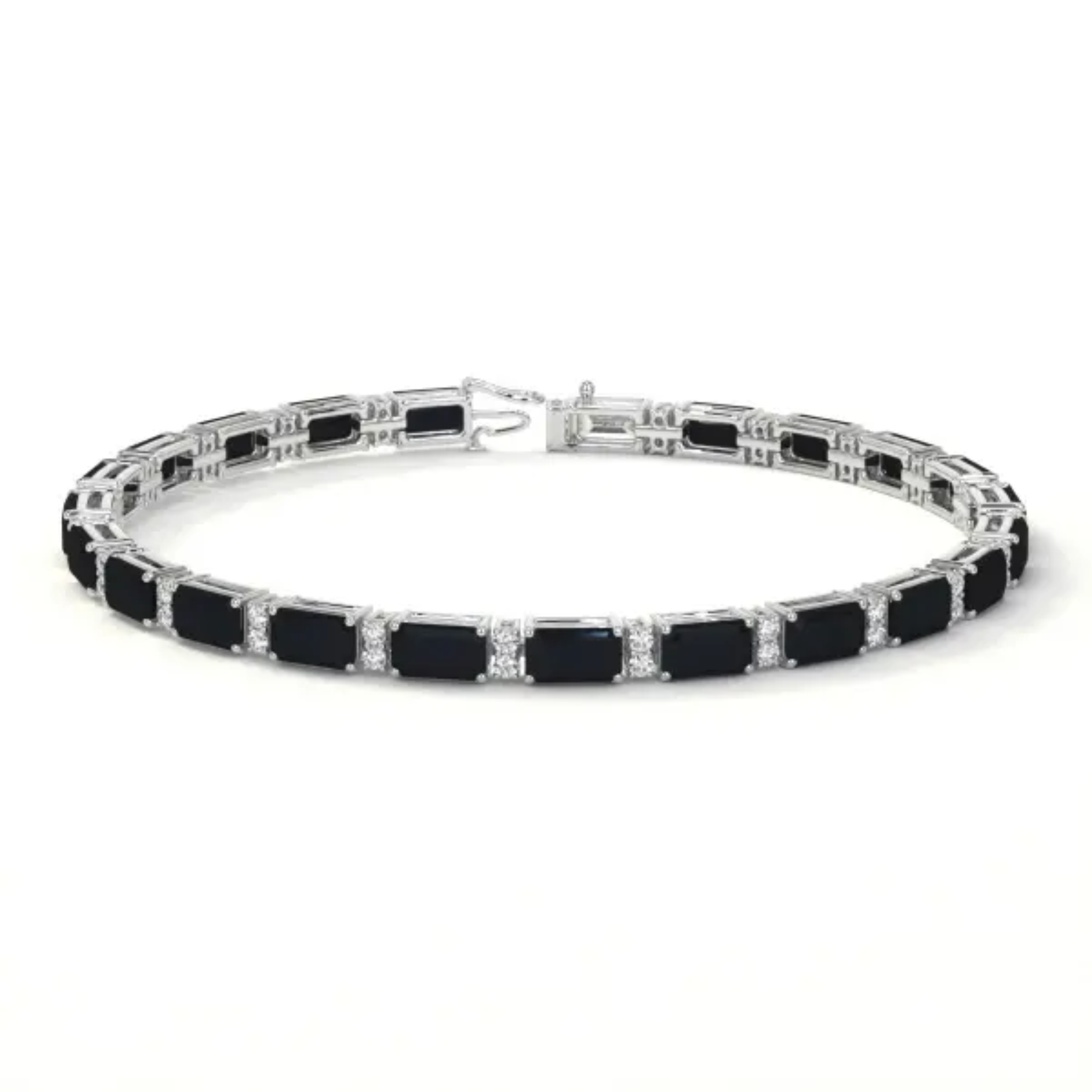 Blue Sapphire Diamond Bracelet