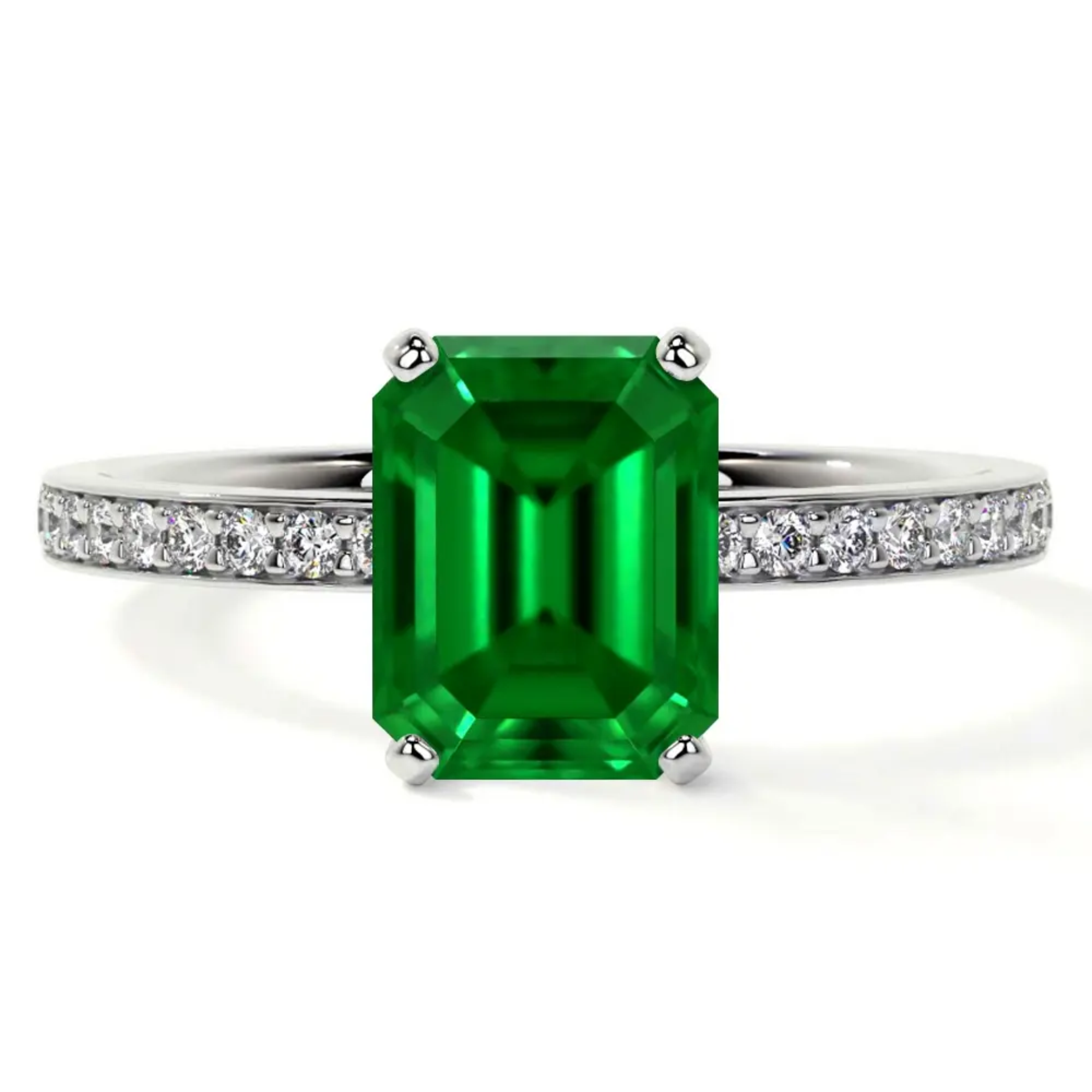Halo Emerald Ring